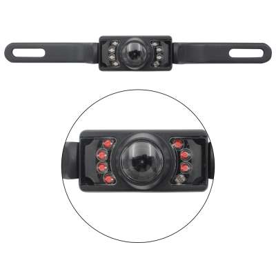 License plate frame camera